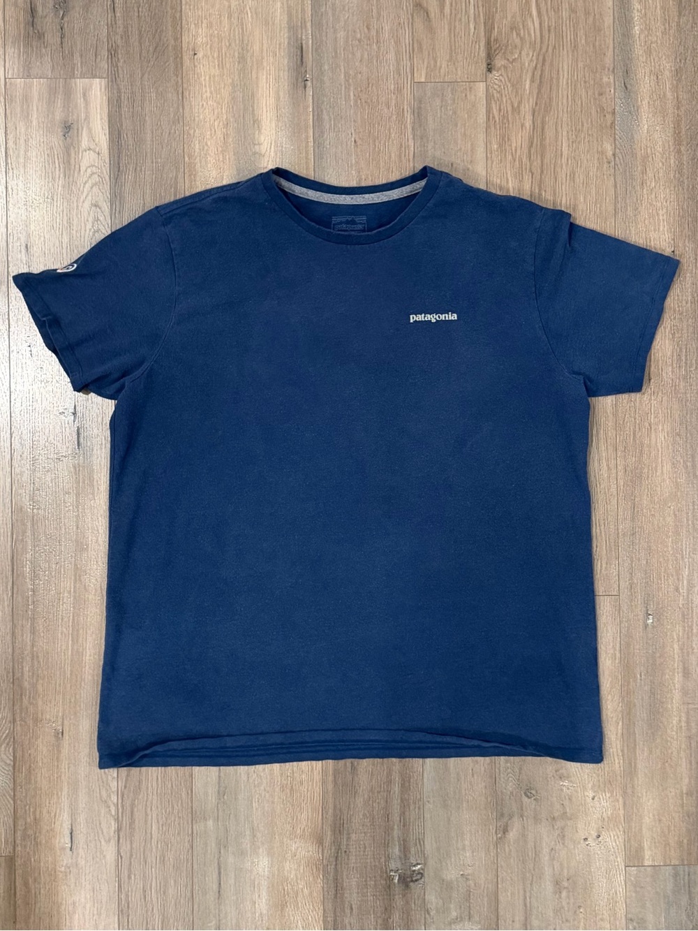 Patagonia Navy Short Sleeve Logo Tee